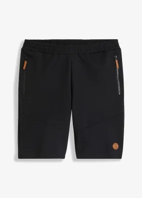 Bermudas de chándal con corte regular Negro