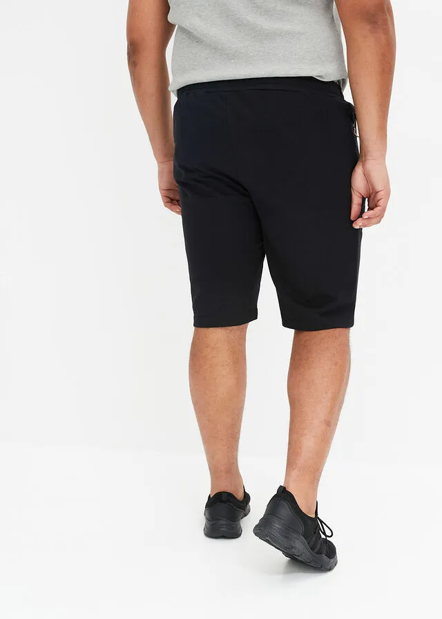 Bermudas de chándal con corte regular Negro