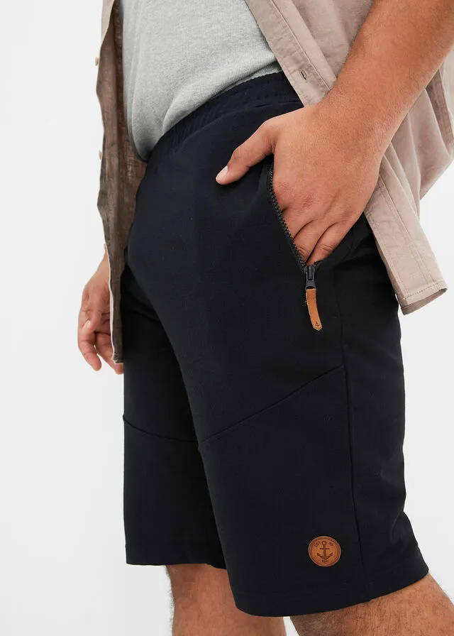 Bermudas de chándal con corte regular Negro