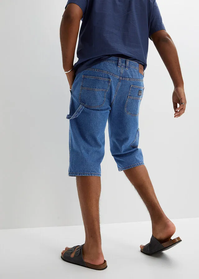 Bermudas vaquera largas de corte holgado Denim