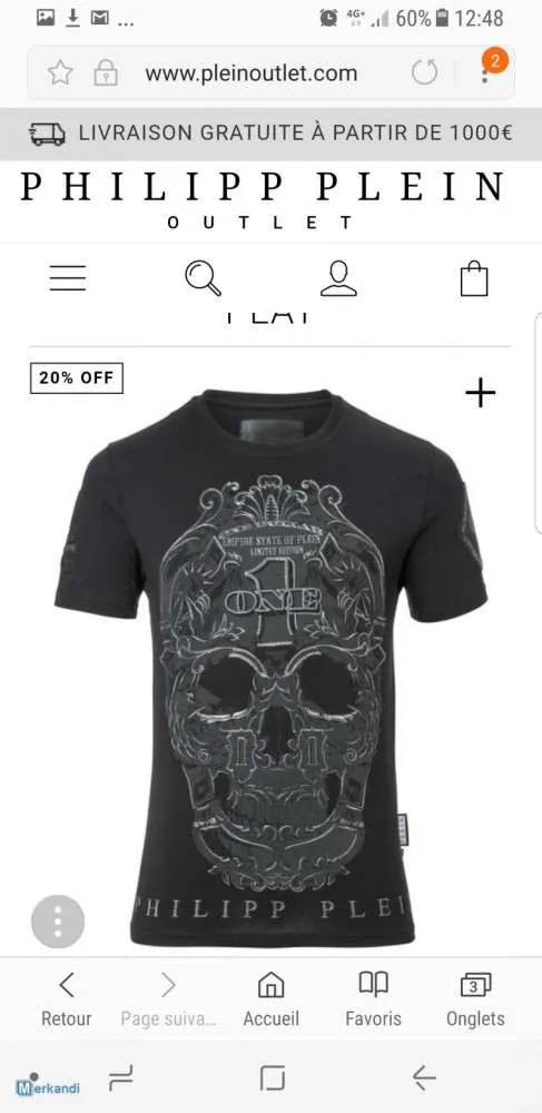 Camiseta de la llegada / chaqueta / SUDA / JEANS Philipp Plein