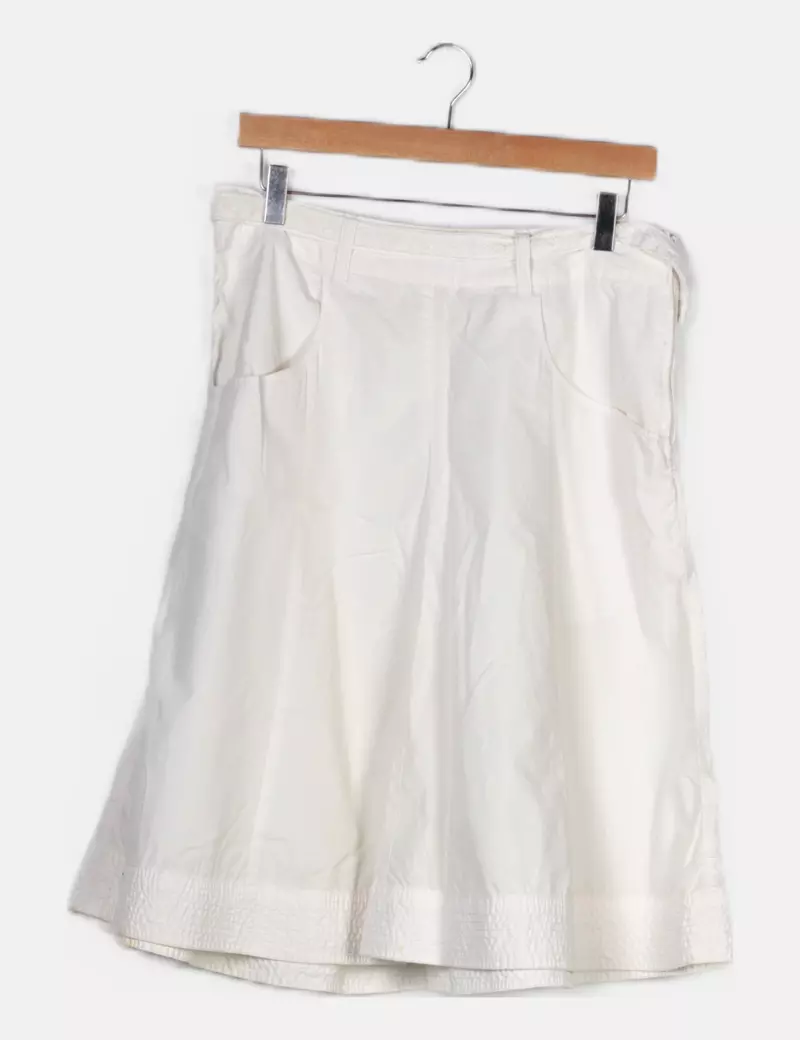 H&M Falda blanca casual