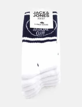 Jack & Jones Pack calcetines blancos estampados