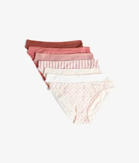 Lot de 7 culottes JOHNNIE ROSE - ETAM