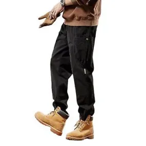 Men's Pants Men's Spring and Autumn Overalls Spring and Autumn Washed Wide Leg Trendy Retro Leggings Cargo Pants