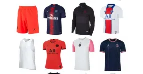 Nike / Jordan / Paris Saint Germain Lote textil de fútbol ¡Precios con descuento!