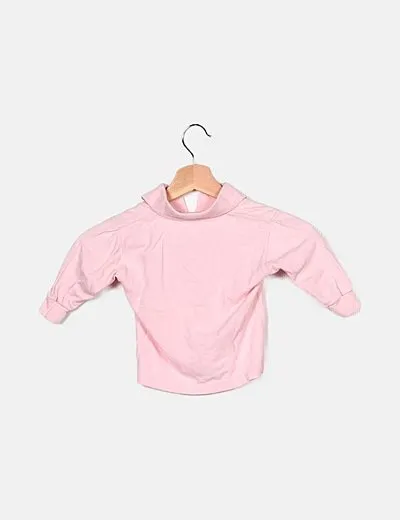 NoName Polo manga larga rosa