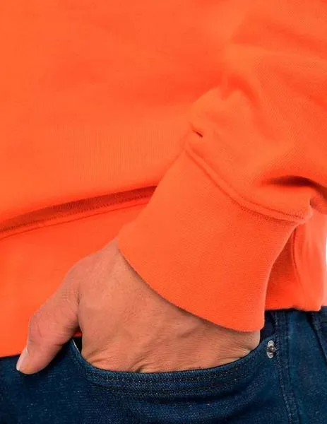 Sudadera algodón Replay Jeans naranja para hombre