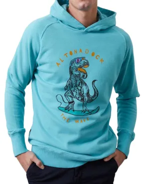 Sudadera Altona Dock turquesa del dinosaurio