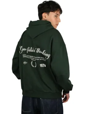 Sudadera Buddy Future Oversized verde botella