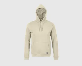 Sudadera capucha clásica unisex inicial grande color dusty beige