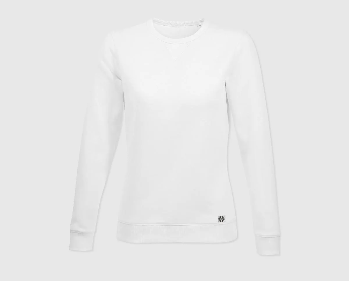 Sudadera cuello redondo clásica mujer 