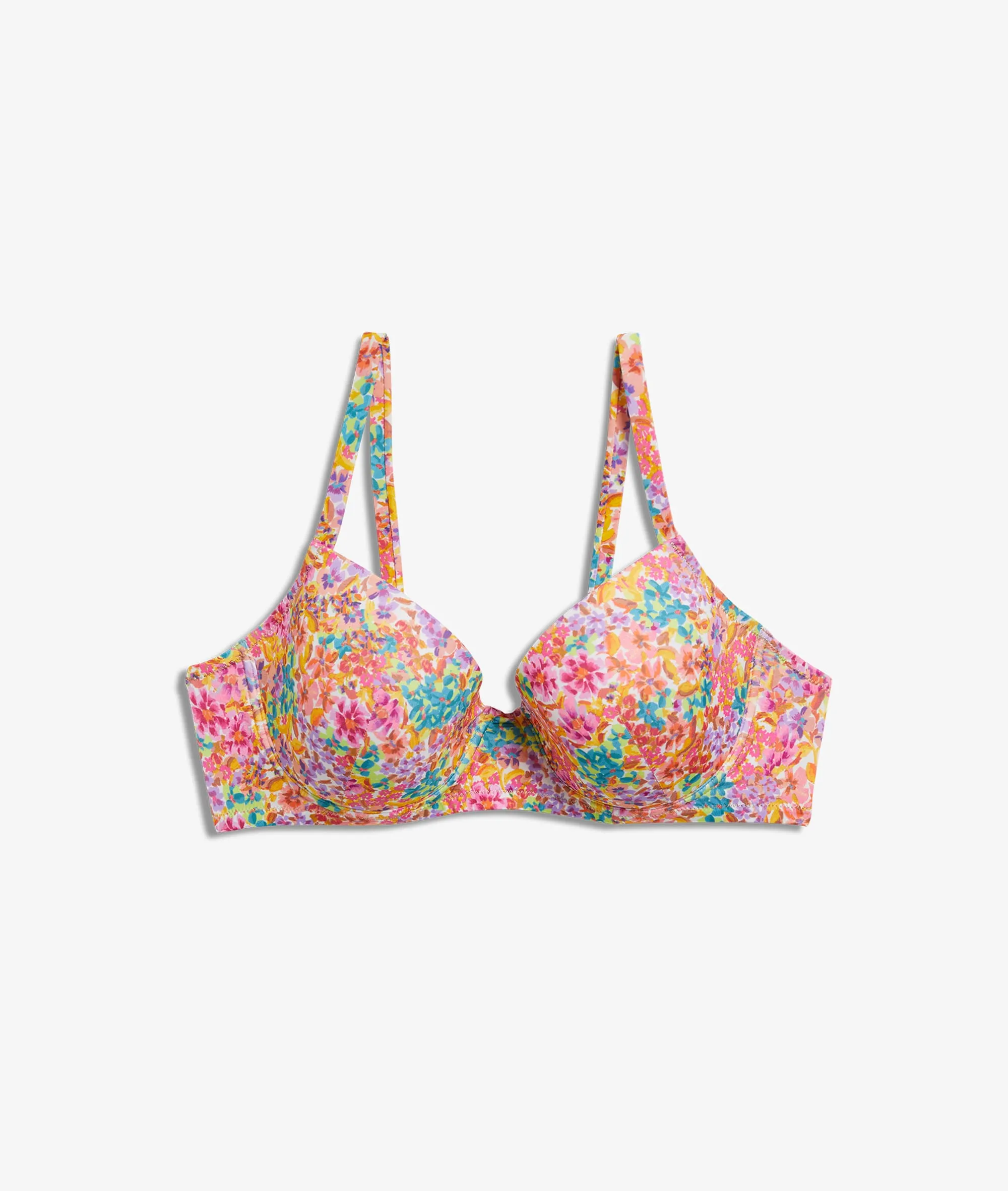 Sujetador bikini sin relleno estampado floral. Copa D-E BONITA MULTICOLORE - ETAM