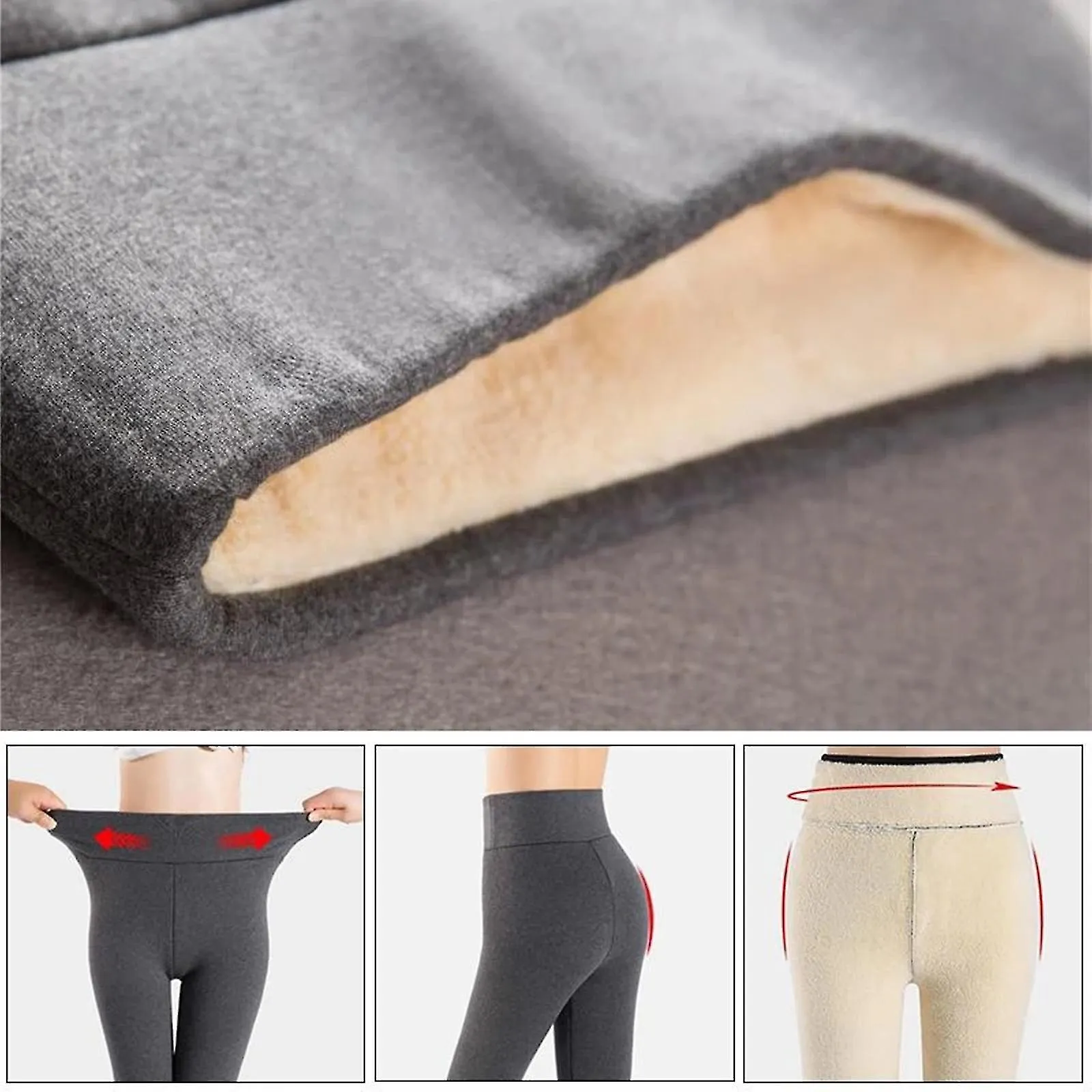 Women's Winter Warm Fleece Lined Leggings - Thick Tights Thermal Pants Thermal Leggings Layer