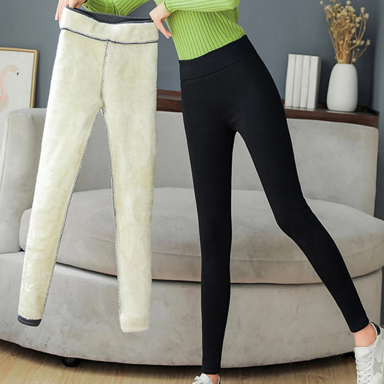 Women's Winter Warm Fleece Lined Leggings - Thick Tights Thermal Pants Thermal Leggings Layer