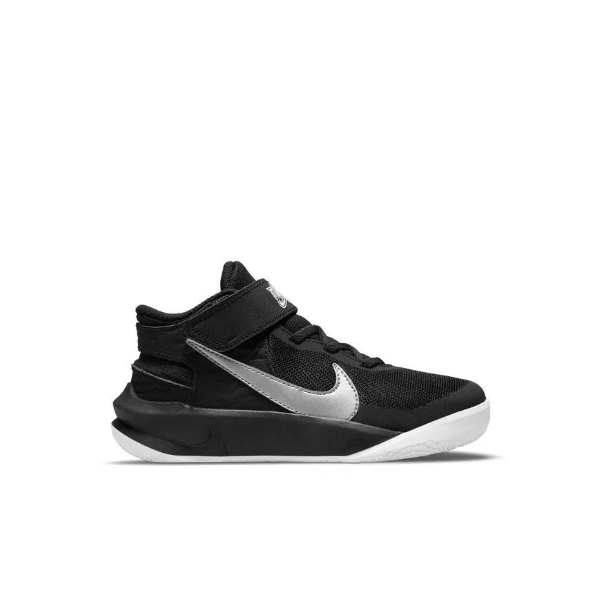 Zapatillas Básquetbol Niño Nike Team Hustle D10 Negra