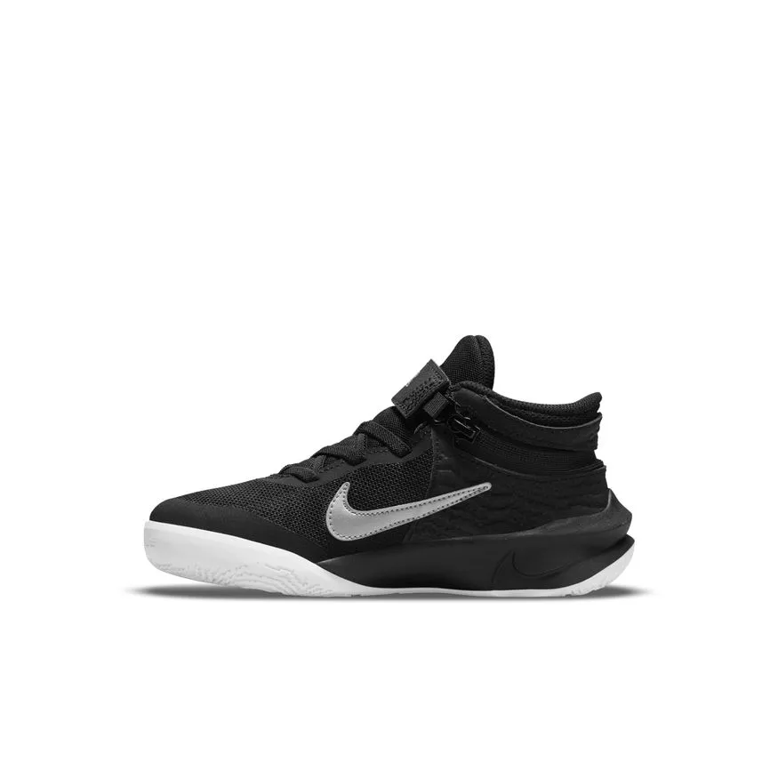 Zapatillas Básquetbol Niño Nike Team Hustle D10 Negra