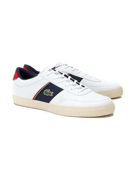 zapatillas lacoste court-master blanco hombre