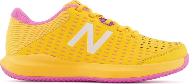 Zapatillas Tenis Mujer New Balance 696 V4 Clay Amarilla