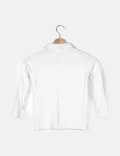 Zara Polo blanco manga larga